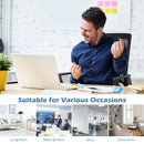 Height Adjustable Mid Back Task Chair Mesh Office Chair with Lumbar Support