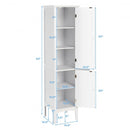 Freestanding Bathroom Storage Cabinet for Kitchen and Living Room-White