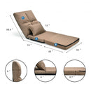 Fold Down Chair Flip Out Lounger w- Pillow