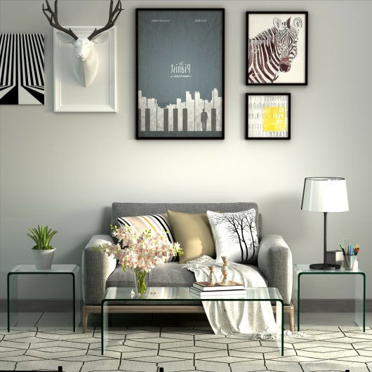 Tempered Sofa Side Glass End Table