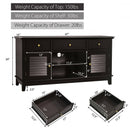 TV Stand Media Console with Drawers Cabinets-Brown