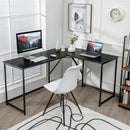 58" x 47" L Shaped Corner Home Office Computer Desk Home-Black
