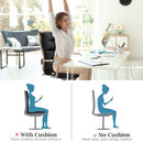 22" x 44" Tufted Outdoor Patio Chair Seating Pad-Black