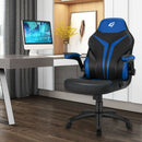 Height Adjustable Swivel High Back Gaming Chair Computer Office Chair-Blue