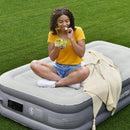 Portable Fast Inflation Air Bed with Built-in Pump for Home Camping