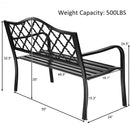 50" Patio Garden Bench Loveseats