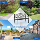 50" Patio Garden Bench Loveseats