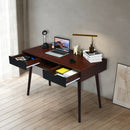 48 Inch Wooden Workstation Laptop Table with Drawers