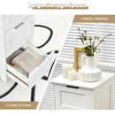 Free-Standing Side Storage Organizer with 4 Drawers-White