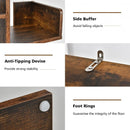 Bookshelf Tree-Shaped Bookcase with 13 Storage Shelf-Brown