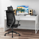 High Back Mesh Office Chair Swivel Reclining Task Chair with Clothes Hanger