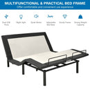 Queen Size Adjustable Bed Base Electric Bed Frame with Massage Modes