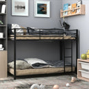 Metal Bunk Bed Twin Over Classic Bunk Bed Frame