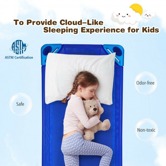 Pack of 4 Colorful Kids Stackable Naptime Cot