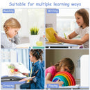 Kids Multifunctional Writing Desk with Tilt Desktop and Book Shelf-Blue