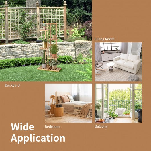 5 Tier 6 Potted Plant Stand Rack for Patio Yard