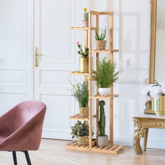 6 Tier 7 Potted Plant Stand Rack for Patio Yard