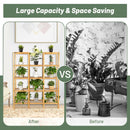 Multifunctional Bamboo Shelf Flower Plant Display Stand