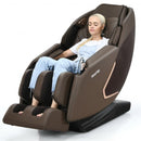 Full Body Zero Gravity Massage Chair with SL Track Heat Installation-free-Brown