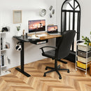 55" x28" Electric Standing Desk with USB Port Black-Black