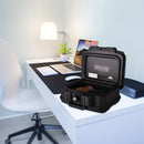 Space-Saving and Waterproof 30 Minute Fire Safe Box with Lock and Handle-Black