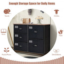 5-Drawer Storage Dresser for Bedroom  Closet  Entryway-Black