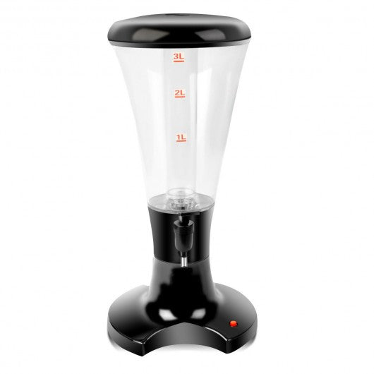 3L Draft Beer Tower Dispenser with LED Lights
