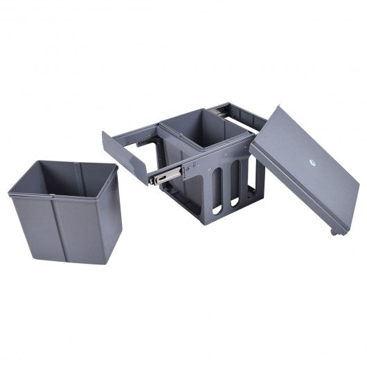 2 Compartment Pull Out Recycling Waste Bin