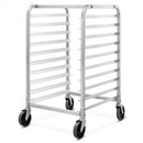10 Sheet Aluminum Rolling Bakery Pan Rack