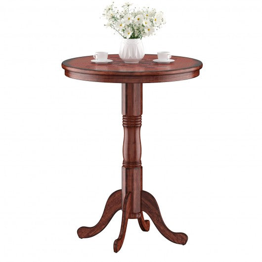 42 Inch Bistro Vintage Pub Bar Round Chess Table