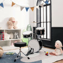 5-Piece Junior Drum Set with 5 Drums-Black