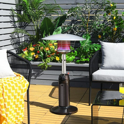 11 000 BTU Portable Tabletop Propane Patio Standing Heater