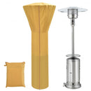 Patio waterproof heater cover with zipper and storage bag-Beige