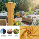 Patio waterproof heater cover with zipper and storage bag-Beige