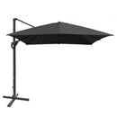 10x13ft Rectangular Cantilever Umbrella with 360° Rotation Function-Gray