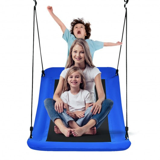 700lb Giant 60" Skycurve Platform Tree Swing for Kids and Adults-Blue