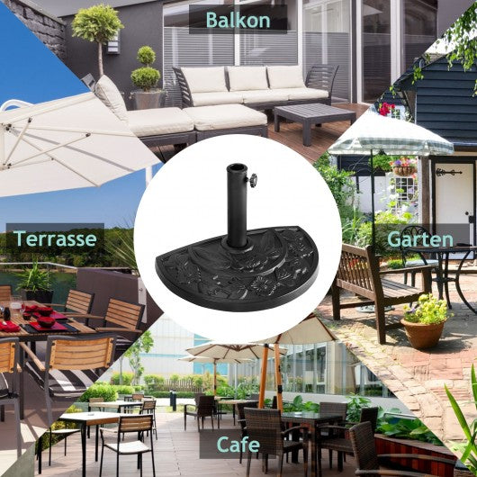 17.5" Heavy Duty Square Umbrella Base Stand of 30 lbs for Outdoor