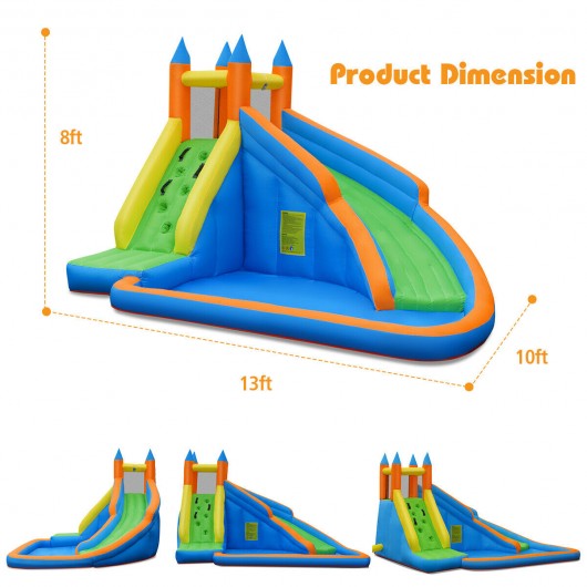 Inflatable Mighty Bounce House Jumper with Water Slide without Blower