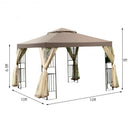 10' x 10' Awning Patio Screw-free Structure Canopy Tent