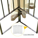 10' x 10' Awning Patio Screw-free Structure Canopy Tent