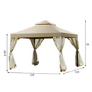 Outdoor 2-Tier 10' x 10' Screw-free Structure Shelter Gazebo Canopy