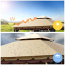 2-Tier 10' x 10'  Patio Shelter Awning Steel Gazebo Canopy