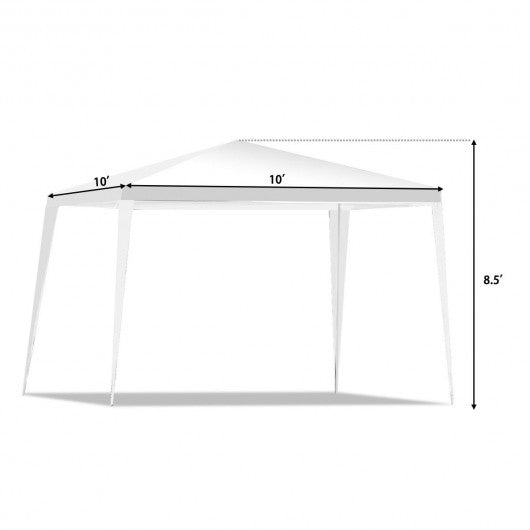 10 x 10 Feet Outdoor Wedding Party Canopy Tent for Backyard