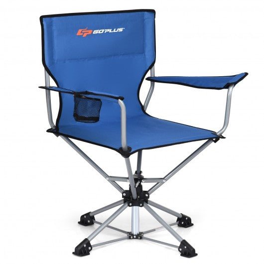 360° Free Rotation Collapsible Portable Swivel Camping Chair