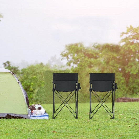 Portable 38'' Oversized High Camping Fishing Folding Chair