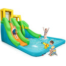 Inflatable Water Park Bounce House with Climbing Wall Without Blower