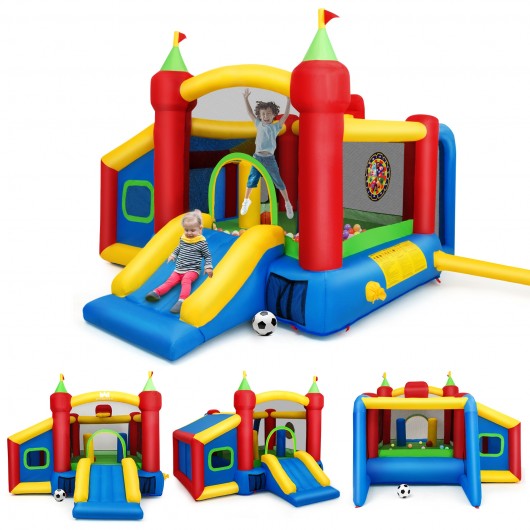 Inflatable Bounce House Kids Slide Jumping Castle Without Blower