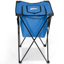 Portable Tub Cooler with Folding Stand and Carry Bag-Blue