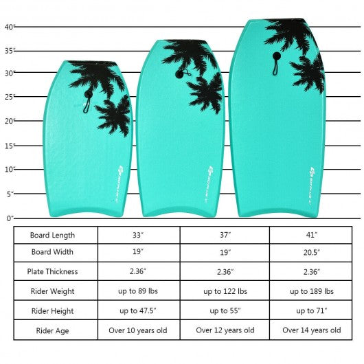 33"-37"-41" Lightweight Super Surfing Bodyboard-M