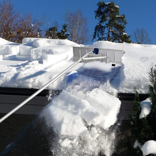 20 ft Aluminum Snow Rake Lightweight Snow Removel Tool